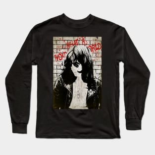 What a Wonderful World - Joey Ramone Fan Art Long Sleeve T-Shirt